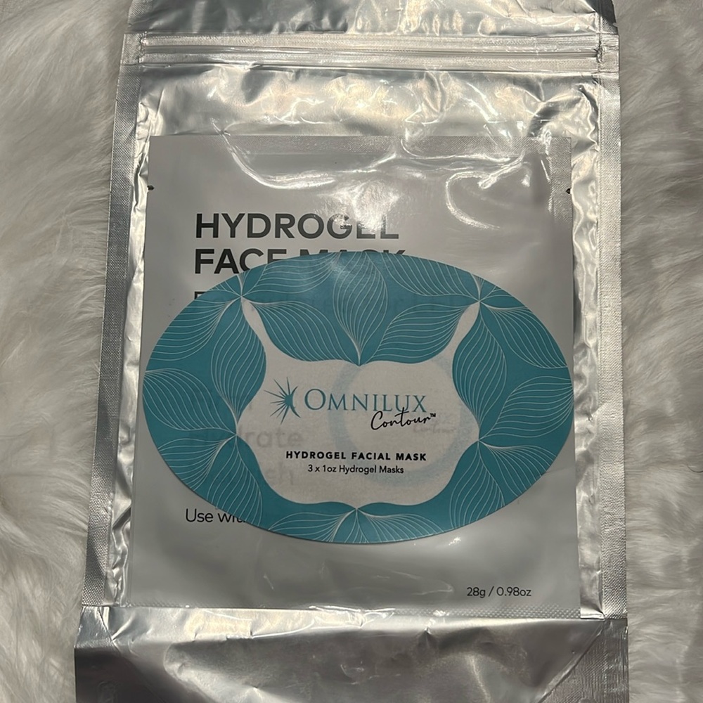 Omnilux Contour Hydrogel Facial Mask - Pack of 3 Masks